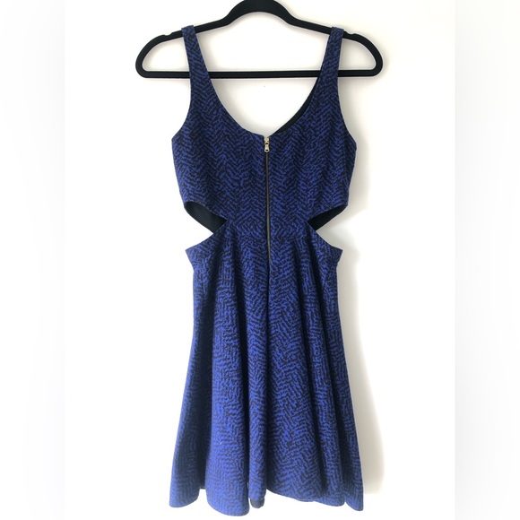 Blue and black dress with side cutouts. Size 0 - Picture 2 of 2